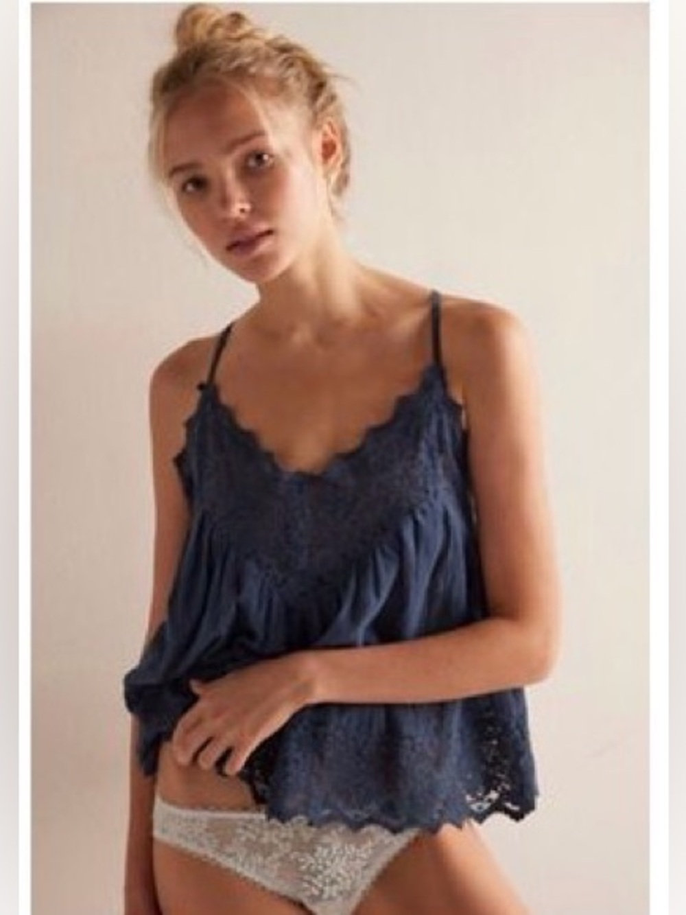 Free People, Fiona Cami, Vintage Indigo